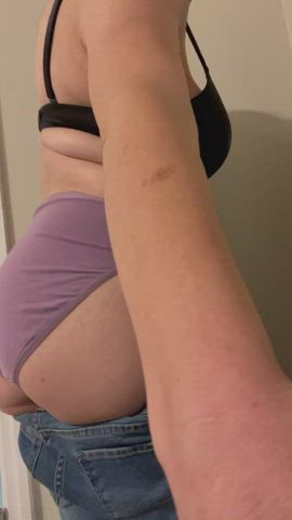 Can barely fit these jeans over my booty