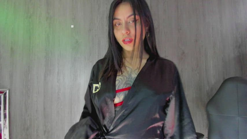 Camgirl Colombian Lingerie Sex Doll Tattoo gif