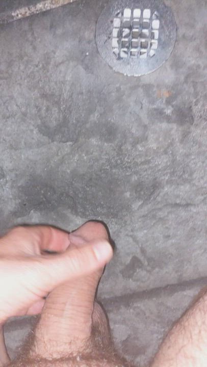 Testing out my new outdoor shower drain (shower isn't installed yet)