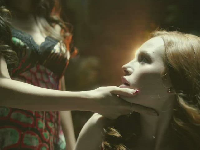 kissing lesbian madelaine petsch gif