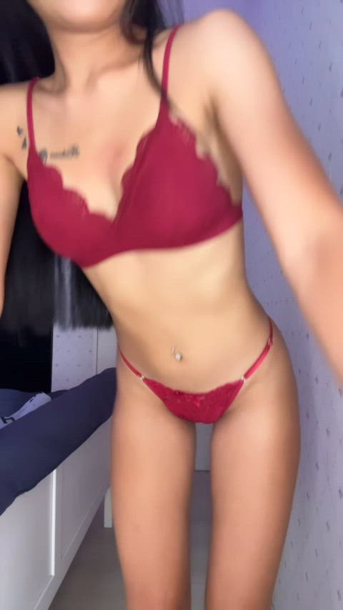 Imagine the shock on your face when I strip in front of you