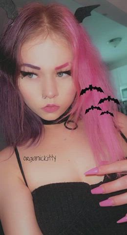 Choker Cute Hentai Innocent Kawaii Girl Monster Girl Pretty Selfie Small Tits gif