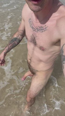 When you have the beach to yourself you dip your toes naked right?
