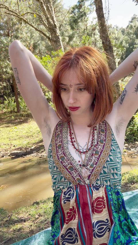 hippie natural tits petite redhead small tits tits tiny-tits gif