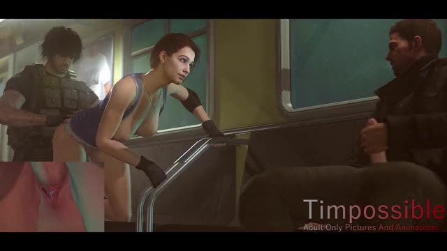 Jill Valentine - Fucking her new latin stud infront of Chris (Timpossible)