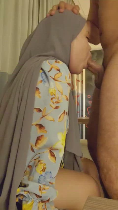 blowjob cock cute malaysian muslim teen tits gif