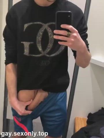 amateur ass brunette gay handjob homemade mature nsfw naked gif