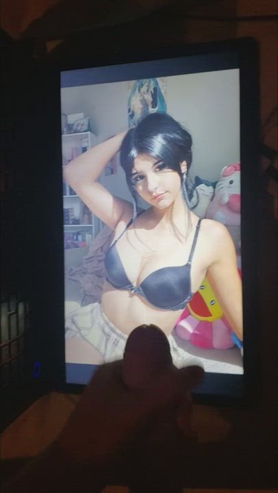 Brunette Cum Tribute gif