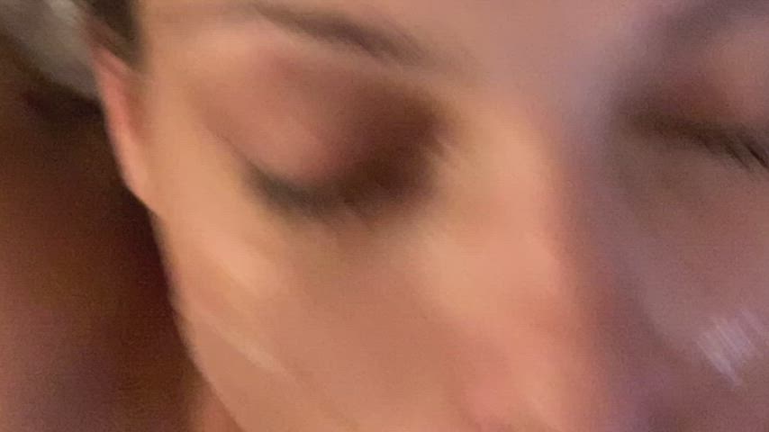 amateur babe big dick blowjob cumshot hardcore petite threesome gif