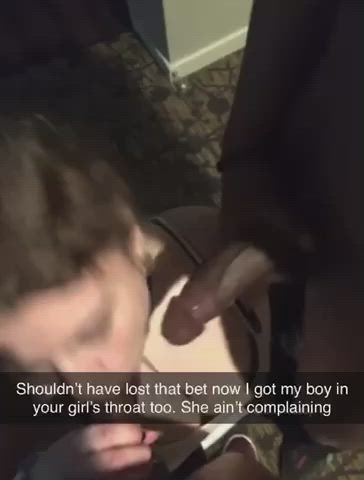 You lost her once she agreed to the bet
