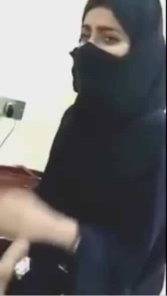 Arab Hijab Tease gif