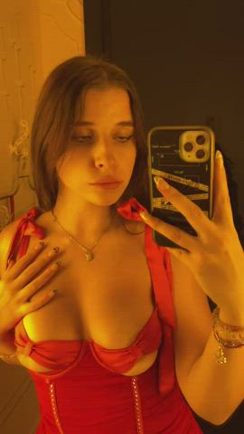 had some fun in the changing room of a fashion store.. the staff looked at me pretty