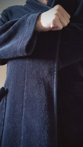 Surprise! I got something huge for you to suck on behind my robe! 😈😏🍆