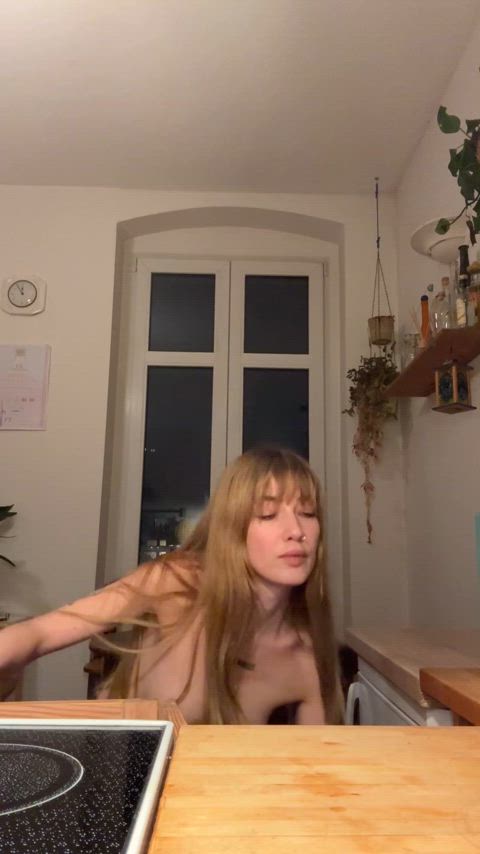 18 years old babe cute nude petite slim solo tits gif