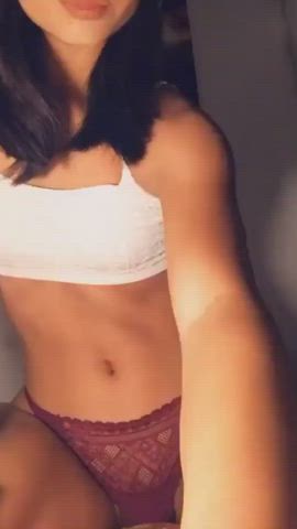 Amateur Asian Fingering Girlfriend Masturbating Orgasm Panties Pussy Solo gif