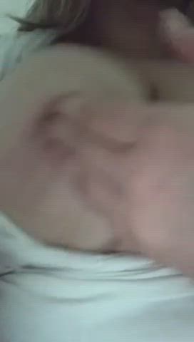 Come play with my tits? I’ll let you suck them