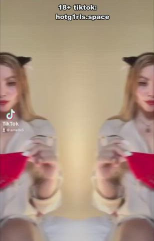 big tits boobs dildo hotwife lingerie pussy sex solo tiktok gif
