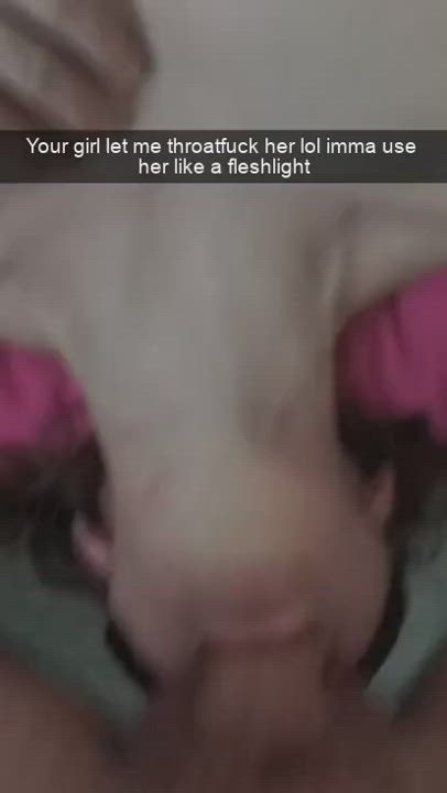 railing her throat
