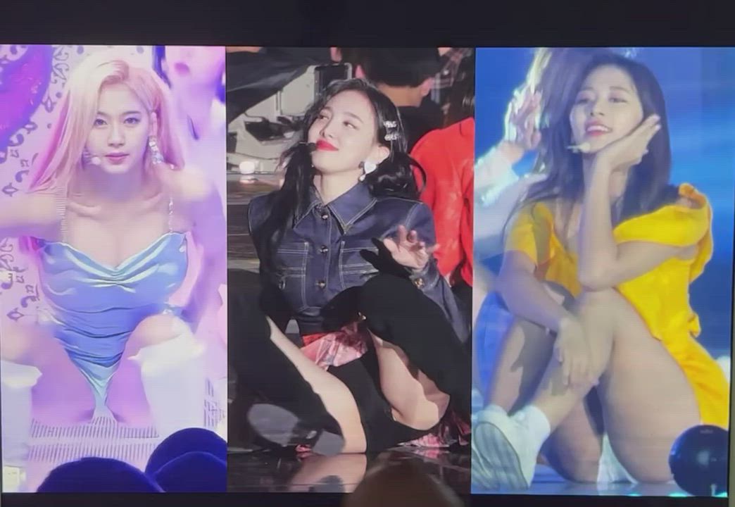 I didn’t know which Twice bitch I wanted to cum on so I came on all three of them