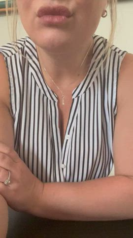 big tits blonde milf gif