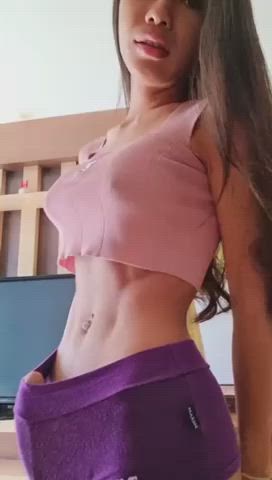 girl dick trans trans woman gif