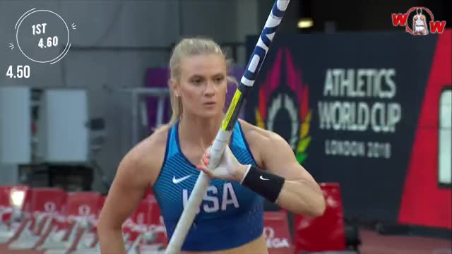 Katie NAGEOTTE. Pole Vault. Athletics World Cup. London (2018)