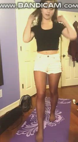 Heels Pantyhose Shorts gif