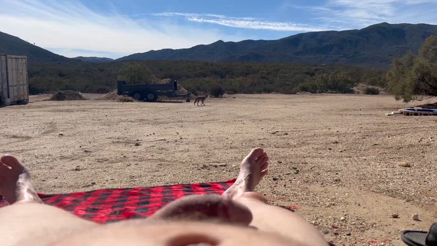 feet homemade natural nude nudes nudist nudity outdoor public small cock gif
