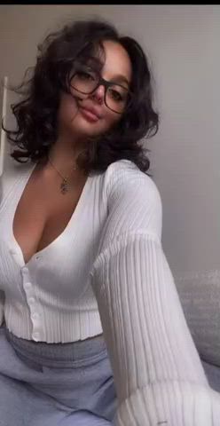 cumshot cute girlfriend huge tits thick tiktok tits vintage gif