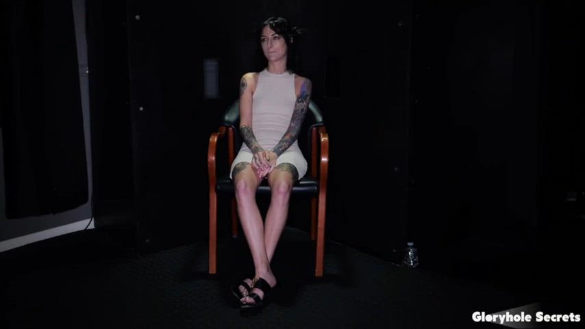 behind the scenes interview tattooed gif