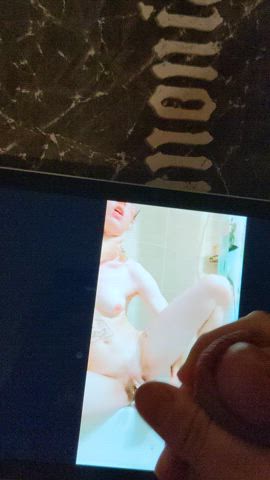 Cumshot Dirty Talk Tribute gif