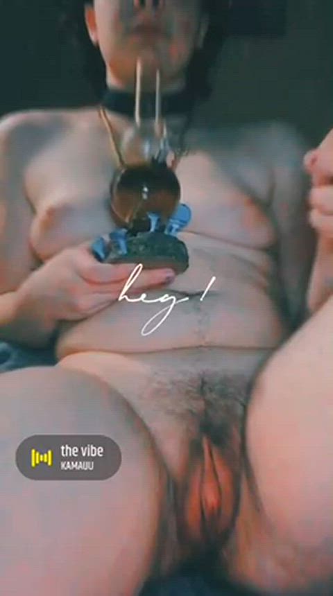 clit collar natural tits smoking tits gif