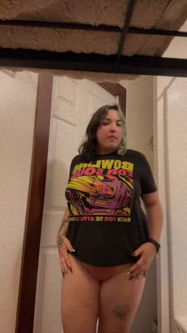 Playing with my big tits