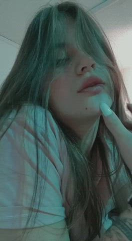 fingering german nails sucking tongue fetish gif