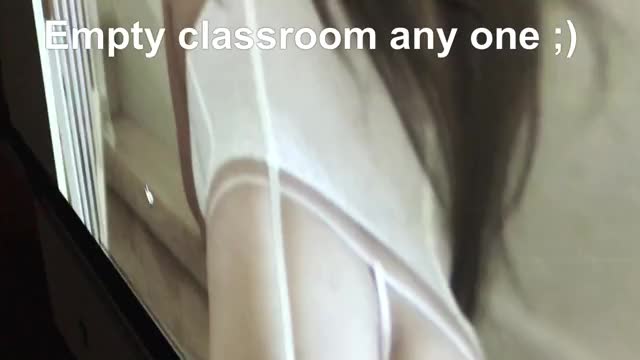 Empty classroom naughty fun at ASU