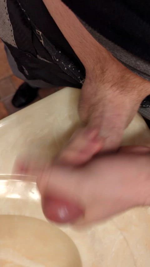 amateur big dick cock cum cumshot masturbating nsfw orgasm pov solo gif