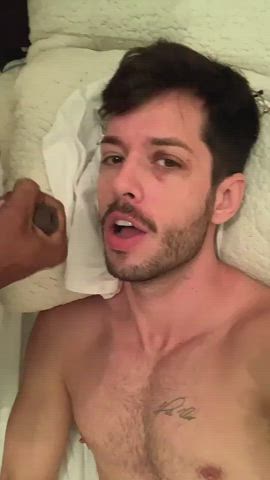 cum in mouth cumshot gay gif