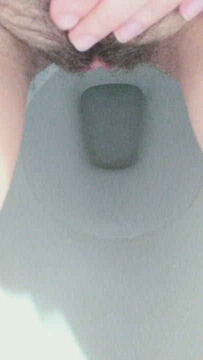 Long pee after holding all day at work