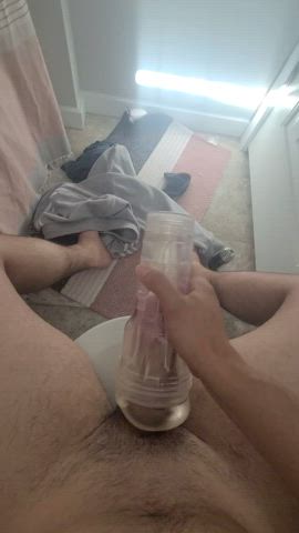 big dick fleshlight hispanic masturbating solo gif
