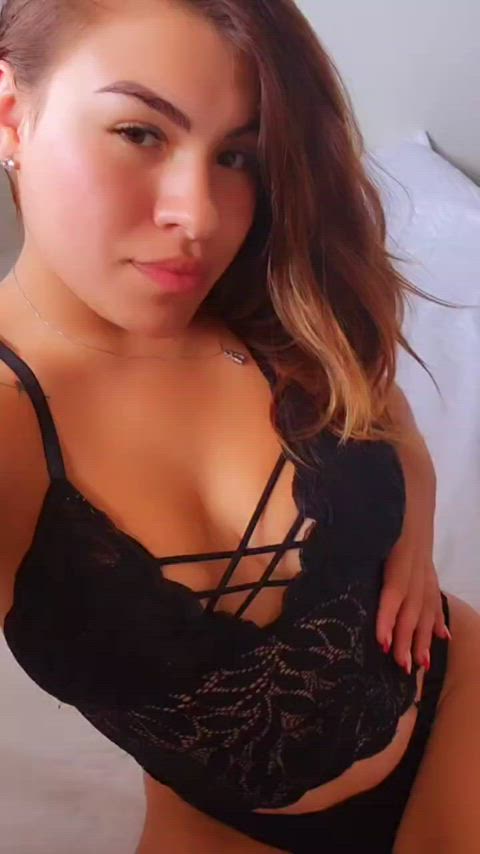 brunette cute latina gif