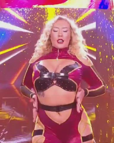 big ass big tits curvy pawg thick wrestling gif