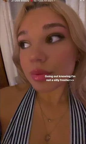 big tits british cleavage lips molly stewart gif