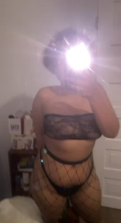Body Fishnet Girls Mirror Thick Tight gif