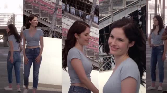 Olivia Applegate - Driven (2018) - split-screen, mini-loop edit of her in tight,