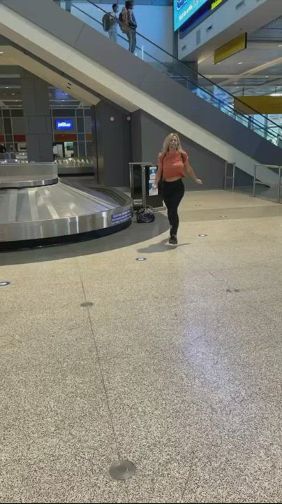 Bouncing through the airport