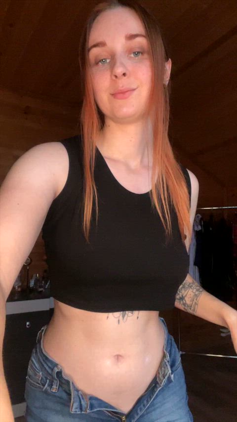 big tits boobs bouncing bouncing tits cute natural natural tits on/off redhead tits