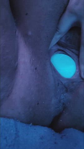 19 Years Old BBW Chubby Gape Masturbating Solo Stretching Toy gif