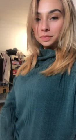 blonde petite twerking gif