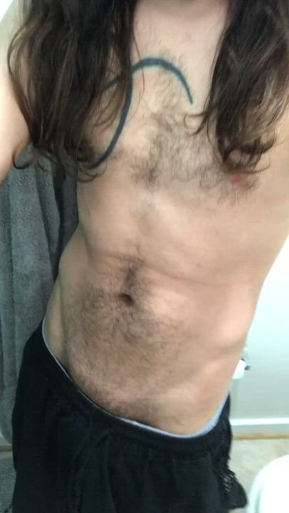 Big Dick Dom Long Hair Shower Solo Tease Teasing Thick Cock gif