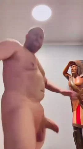 Waking my fat white cock up this morning.